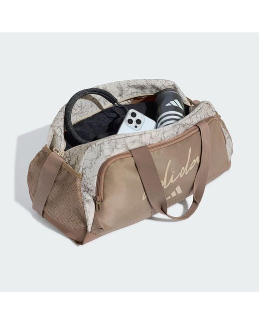 Adidas Natural Defender Allover Graphic Duffle Bag S