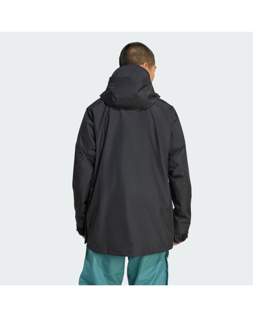 Adidas Blue Terrex Xploric 2 Layer Lined Climaproof Anorak for men