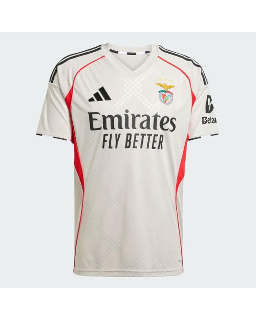 Adidas Red Benfica 25/26 Away Jersey for men