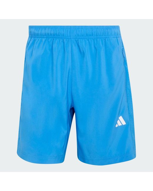 Adidas Blue Workout Essentials Base Woven Short for men