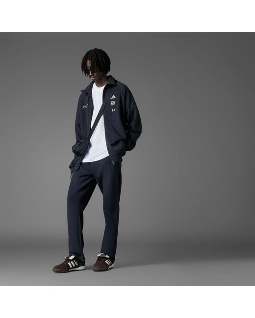 Adidas Gray Fc Bayern Bstn Track Tracksuit Bottoms for men