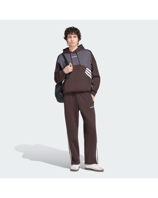 Adidas Brown Munich 93 Hoodie for men