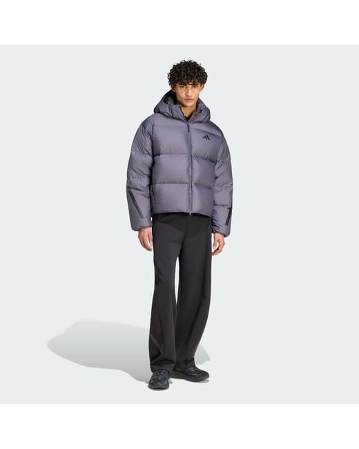 Adidas Purple Z.N.E. Puffer Down Jacket for men