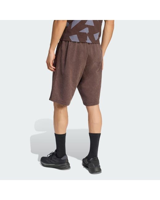 Adidas Brown Amg Washed Short for men