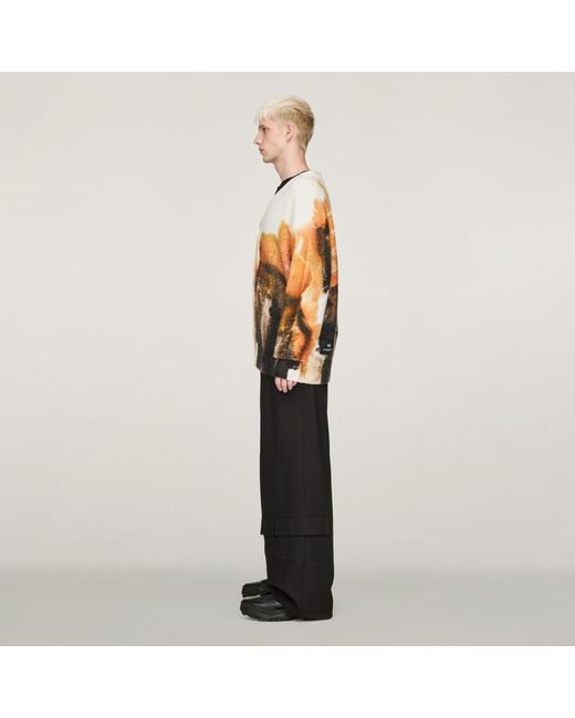 Adidas Natural Y-3 Graphic Knit Cardigan