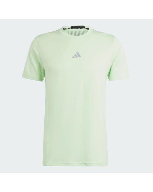 Adidas Green Designed For Training Hiit Workout Heat.rdy T-shirt for men