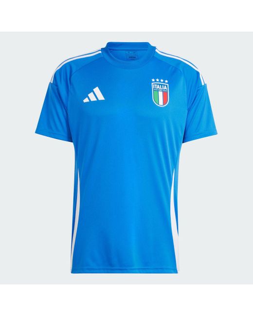 Adidas Blue Italy Home Fan Shirt 2024 Adults for men