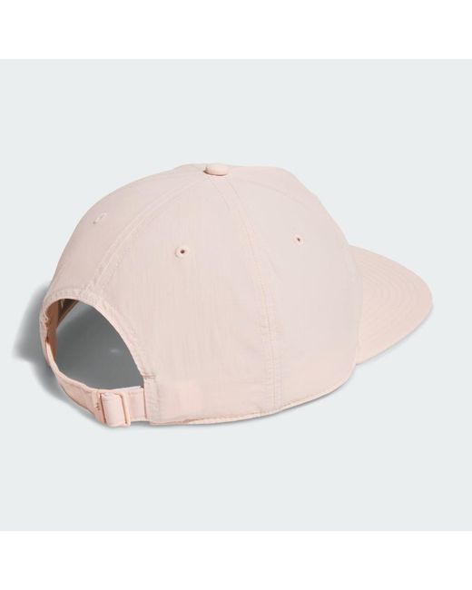 Adidas Pink 5 Panel Crinkled Nylon Cap
