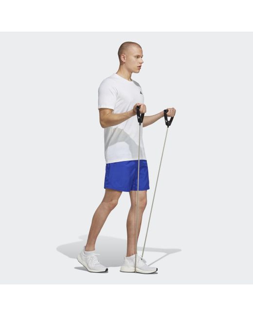 Adidas White Training Essentials Feel Ready Training Tee for men