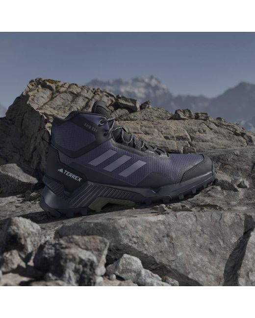 Adidas Blue Eastrail 2.0 Mid Rain.Rdy Hiking Shoes