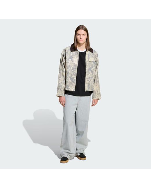Adidas Gray 90S Alternative Sport Wide Leg Skater Jean for men