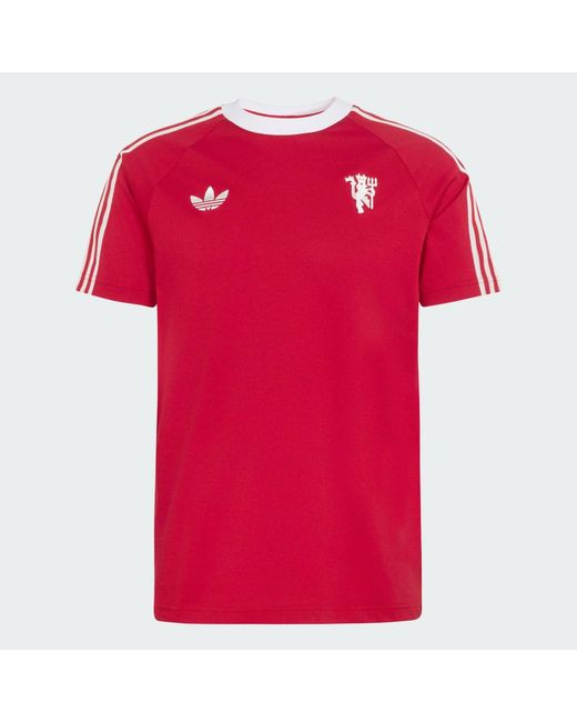 Adidas Red Manchester United Originals T-Shirt for men