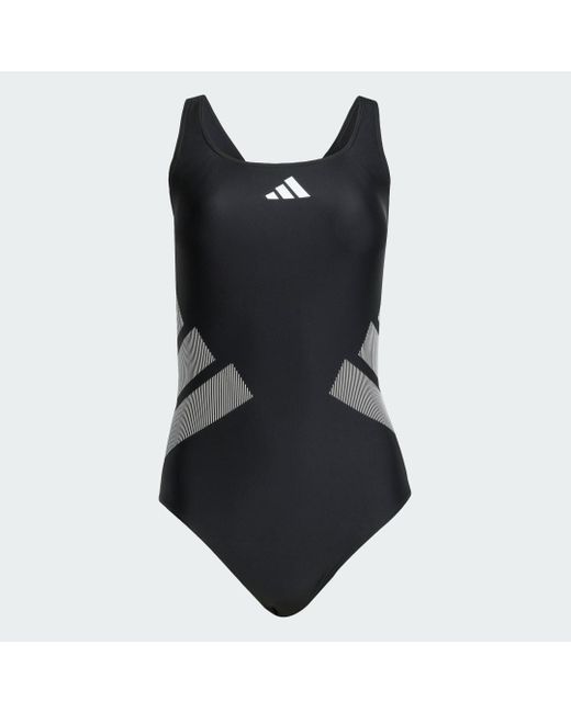 Adidas Originals Black Logo C-Back Swimsuit
