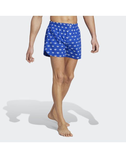 Boxer Comfort Core Cotton Icon (confezione da 2) di Adidas in Blue da Uomo