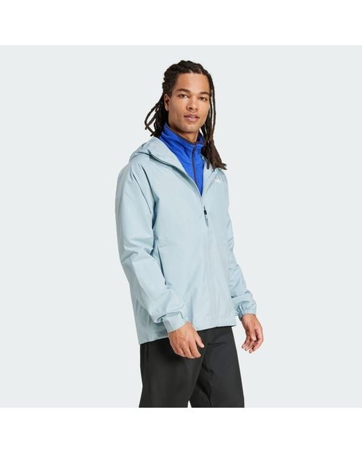 Adidas Blue Terrex Multi 2L Rain.Rdy Jacket for men