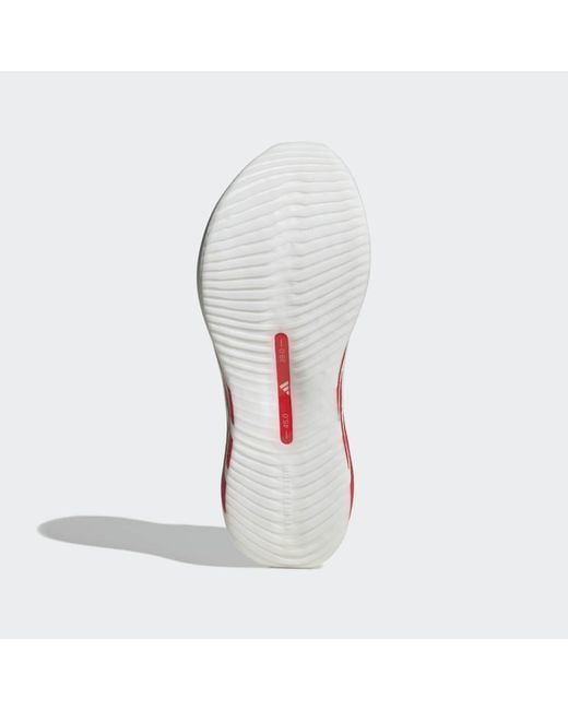 Adidas Red Hyperboost Edge Running Shoes for men