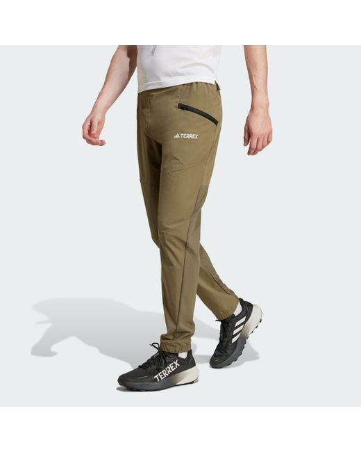 Adidas Green Terrex Xperior Light Trousers for men