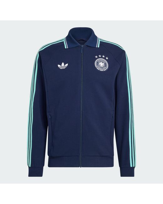 Adidas Blue Germany Away Anthem Jacket for men