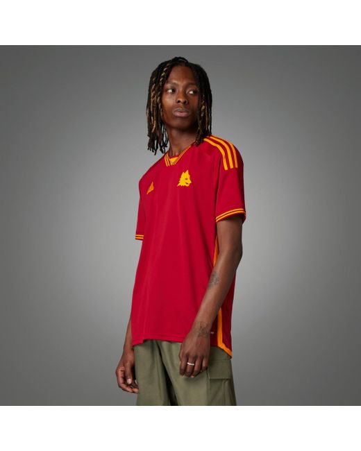 Maglia Home 23/24 AS Roma di Adidas in Red da Uomo