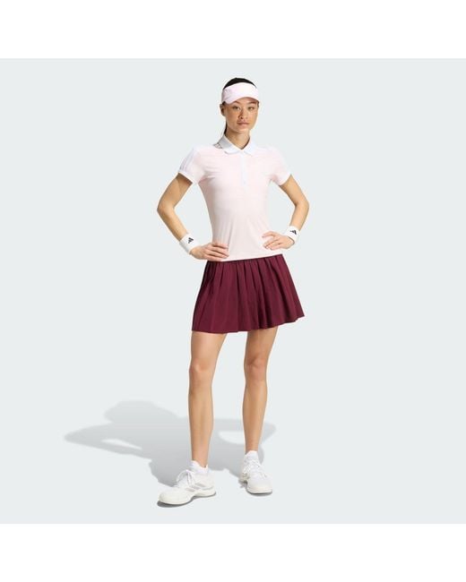 Adidas Red Tennis Classics Polo Shirt
