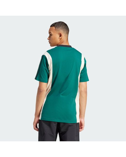 Adidas Green Archive Panel T-shirt for men