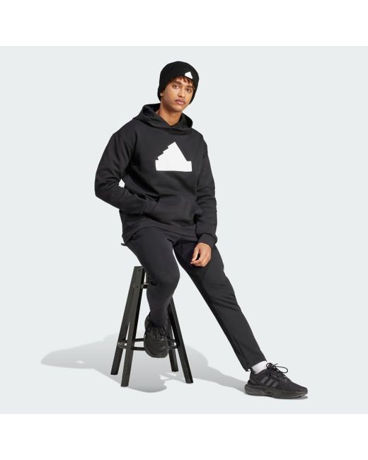 Adidas Black Future Icons Badge Of Sport Hoodie for men