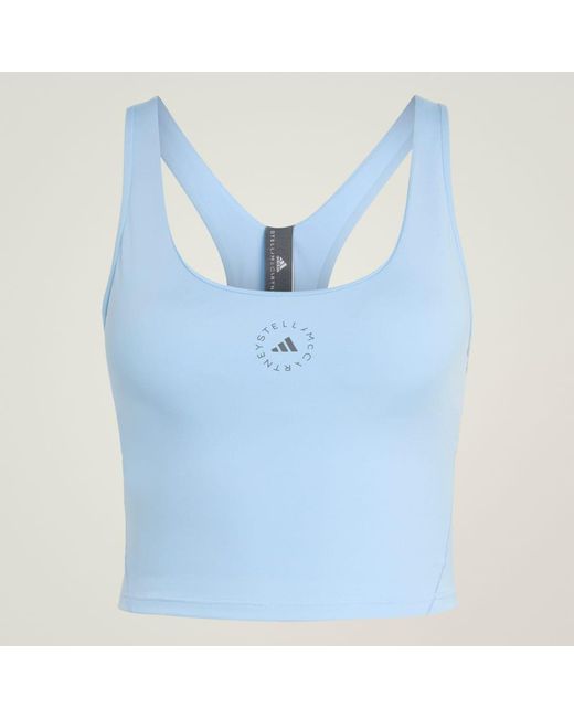 Adidas Blue By Stella Mccartney Yoga Crop Top
