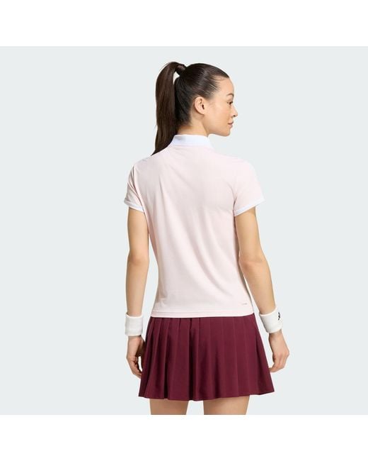 Adidas Red Tennis Classics Polo Shirt