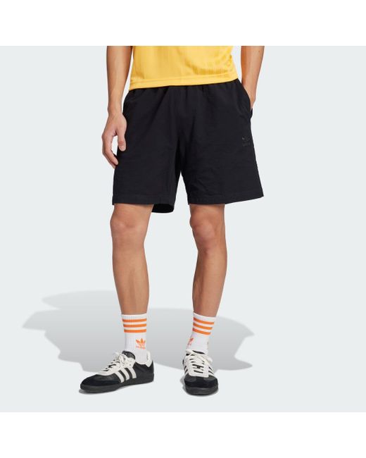 Adidas Blue Essentials Seersucker Shorts for men