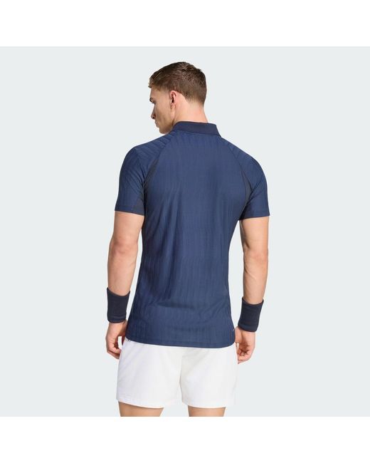 Adidas Blue Tennis Climacool+ Airchill Freelift Polo Shirt for men