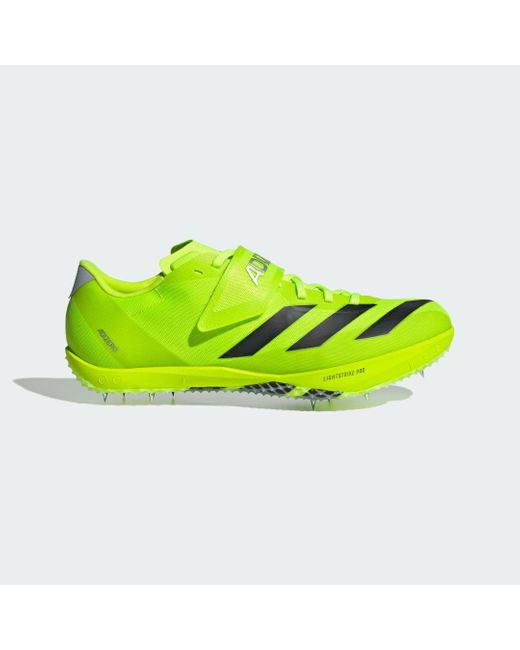 Adidas Yellow Adizero Hj Track And Field Shoes