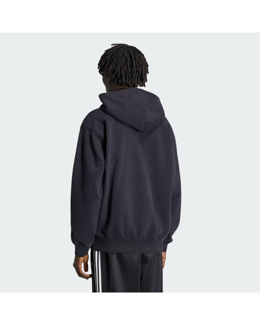 Adidas Blue Elevated Gfx Hoodie for men