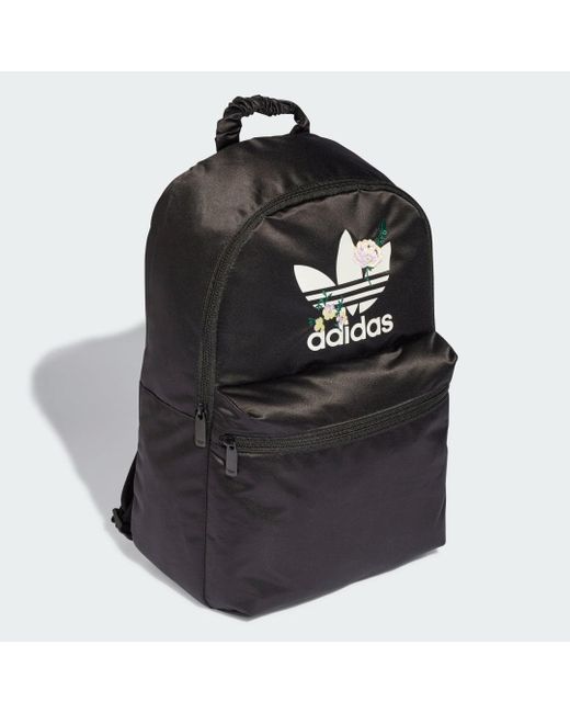 Adidas Black Flower Backpack