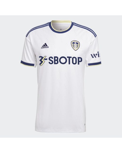 Adidas White Leeds United Fc 22/23 Home Jersey for men