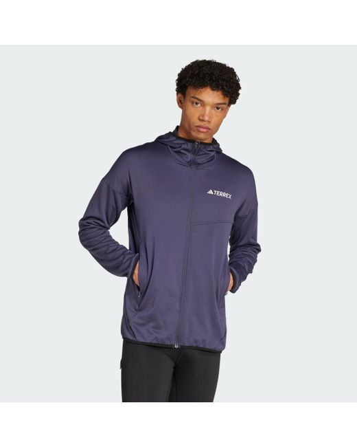 Chaqueta Con Capucha Terrex Xperior Climawarm Light Fleece Adidas de hombre de color Blue