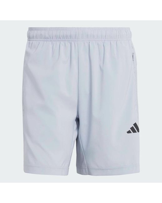 Adidas Blue Workout Essentials Base Woven Short for men