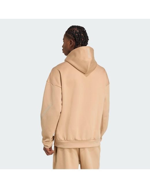 Adidas Natural Z.N.E. Full-Zip Hooded Track Jacket for men