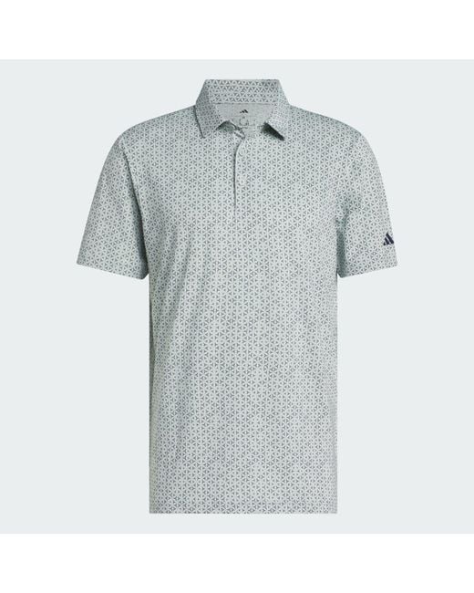 Adidas Blue Ultimate365 Mesh Tango Print Climacool Polo Shirt for men