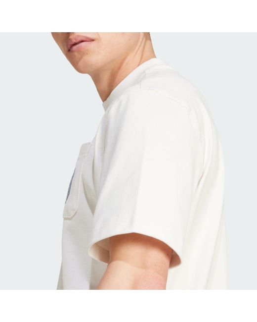 Adidas White Olpc T-Shirt 2 for men