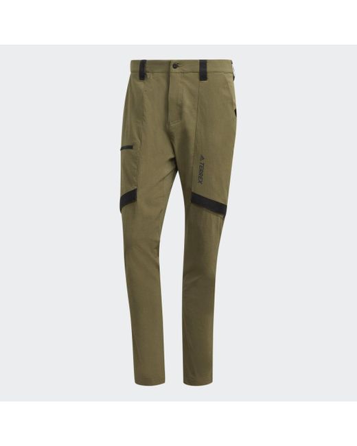 Adidas Green Terrex Zupahike Hiking Trousers for men