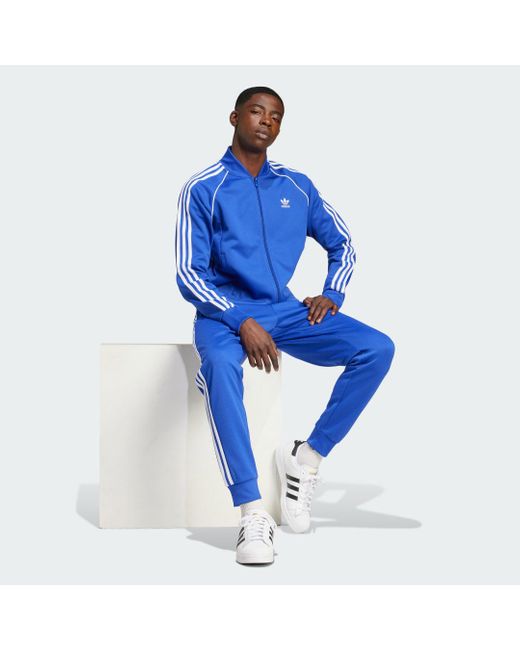 Track Jacket Adicolor Classics Sst di Adidas in Blue da Uomo