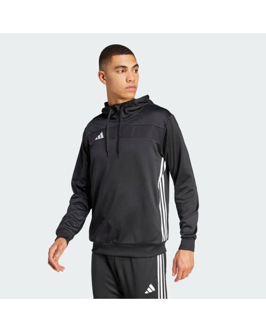 Adidas Black Tiro 25 Essentials Sweat Hoodie for men