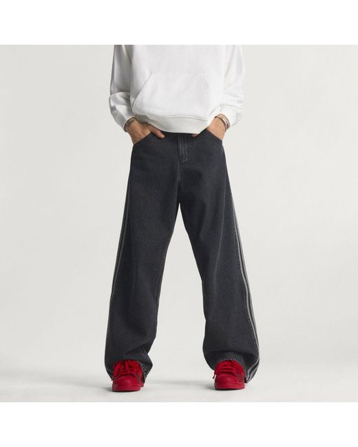 Adidas Blue Firebird Adicolor Denim Pants for men