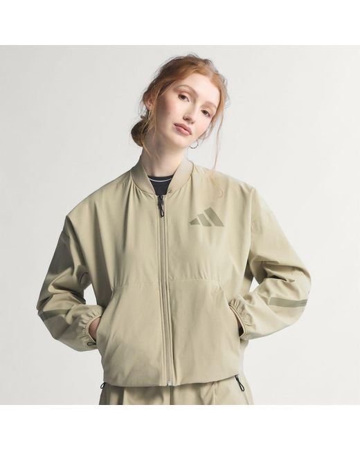 Adidas Natural Z.N.E. Woven Bomber Jacket