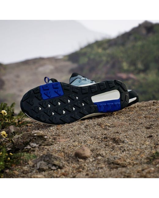 Adidas Blue Terrex Anylander Hiking Shoes for men