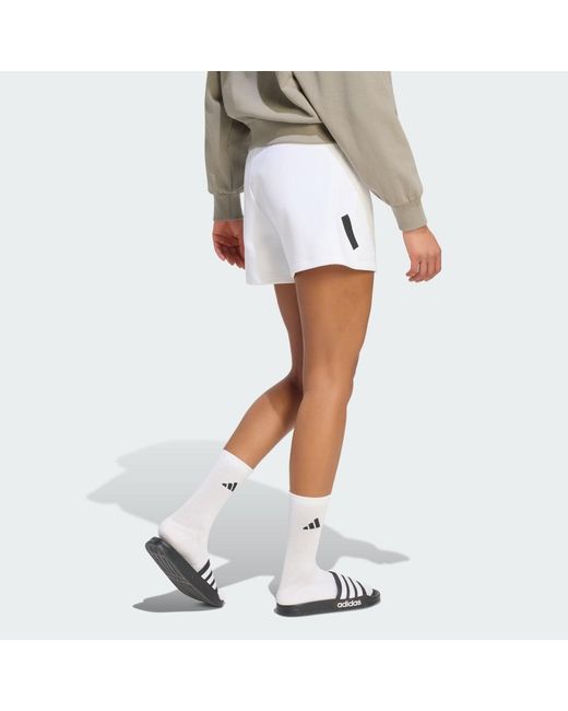 Adidas White Z.N.E. Short