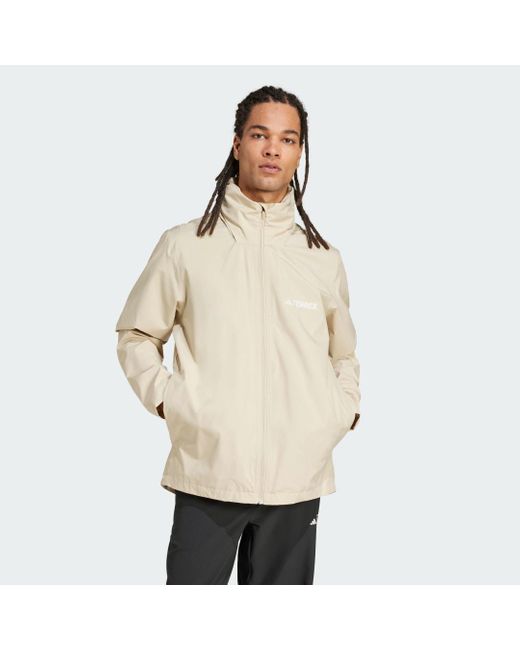 Adidas Natural Multi Essentials 2L Rain Jacket for men