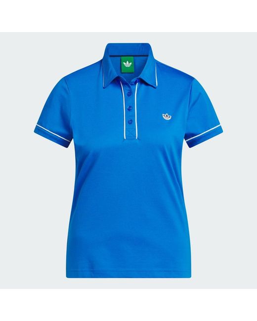 Adidas Blue Originals Solid Polo
