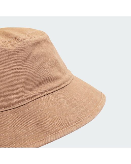Adidas Brown Adicolor Classic Stonewashed Bucket Hat