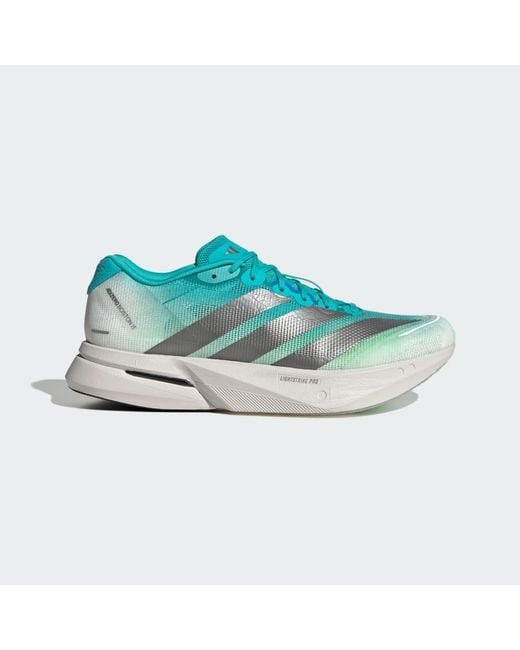 Adidas Blue Adizero Boston 13 Running Shoes for men